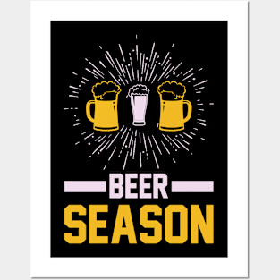 Beer Season  T Shirt For Women Men Posters and Art